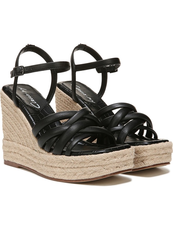 Circus by Sam Edelman Shoes - Circus by Sam Edelman Black Platform Espadrille Wedge Sandals NEW